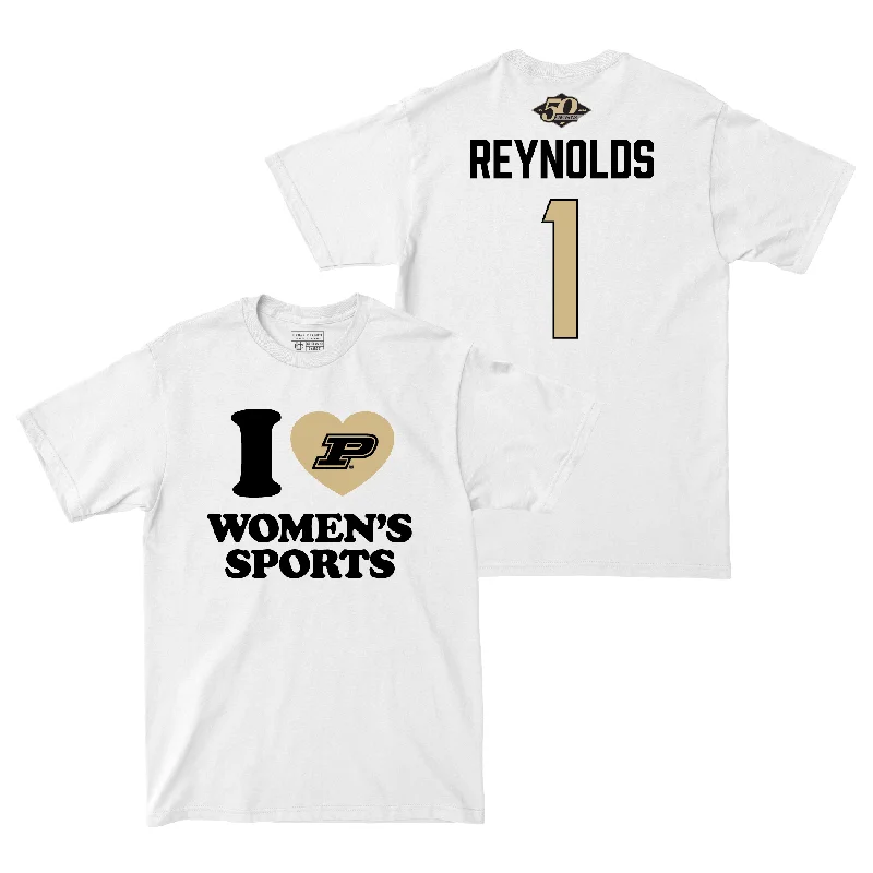 Custom T-Shirt for Events-50th Anniversary Women's Basketball Love Sports White Comfort Colors Tee - Amiyah Reynolds