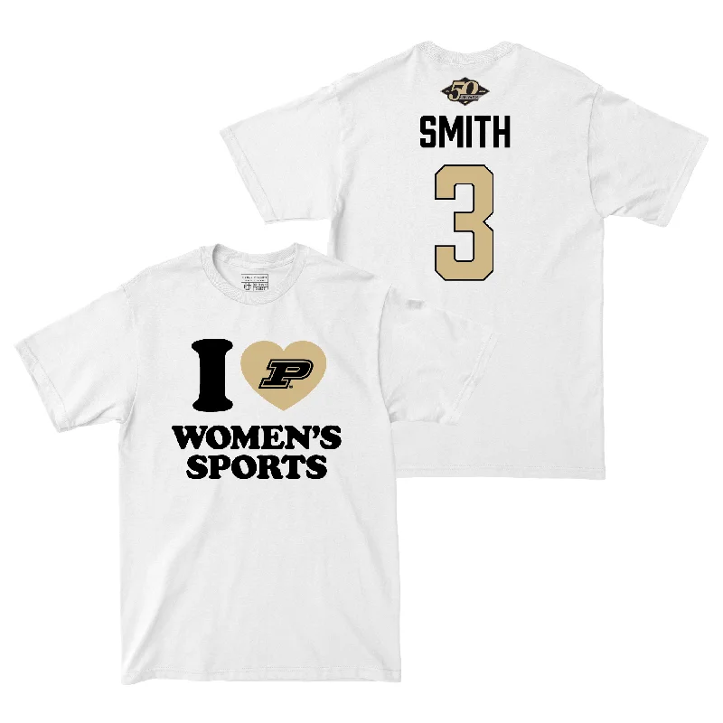 T-Shirt for Thanksgiving-50th Anniversary Women's Basketball Love Sports White Comfort Colors Tee - Jayla Smith | #3