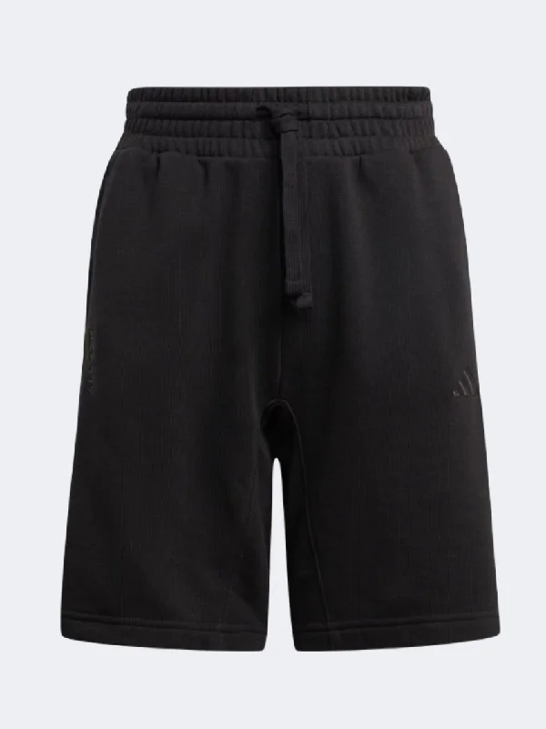 Dress Shorts for Women-Adidas All Szn Kids-Unisex Sportswear Short Black