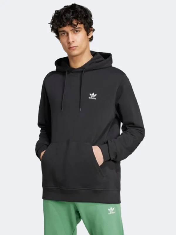 Hoodie for Basketball Fans-Adidas Essentials Men Original Hoody Black