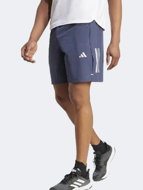 Comfortable Beach Shorts-Adidas Gym Plus 3 Stripes Woven Men Training Short Shadow Navy/Silver