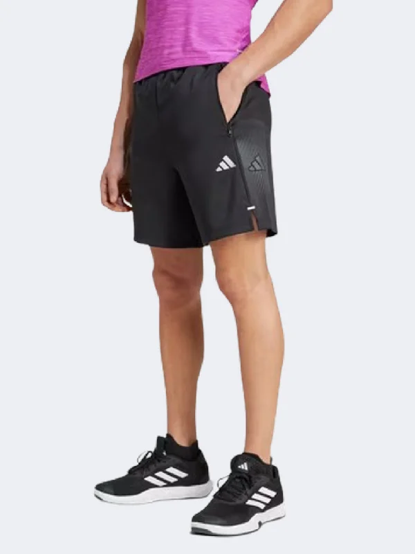 High-Waisted Shorts-Adidas Gym Plus Men Training Short Black/Grey