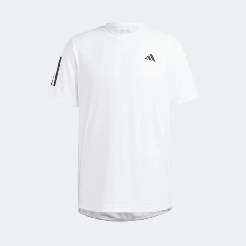 T-Shirt for Summer-Adidas HS3261 Club 3 Stripe Tee Mens