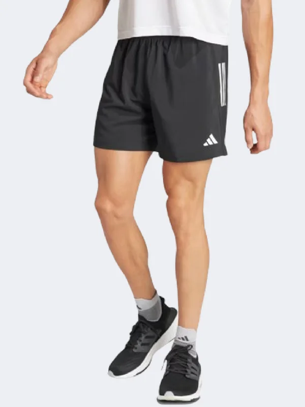 Plain Shorts-Adidas Own The Run Men Running Short Black