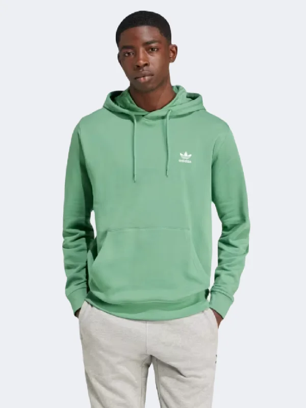 Birthday Hoodie-Adidas Trefoil Essentials Men Original Hoody Preloved Green