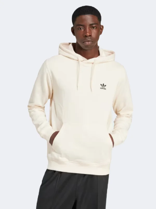 Halloween Hoodie-Adidas Trefoil Essentials Men Original Hoody Wonder White