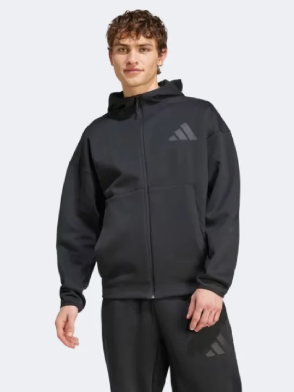 Hoodie for Father’s Day-Adidas Z N E Men Sportswear Hoody Black