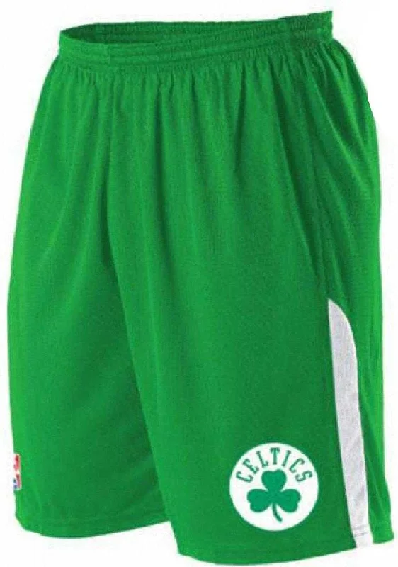 Lightweight Swim Shorts-Alleson Athletic A205LA Adult NBA Logo Game Short - Boston Celtics