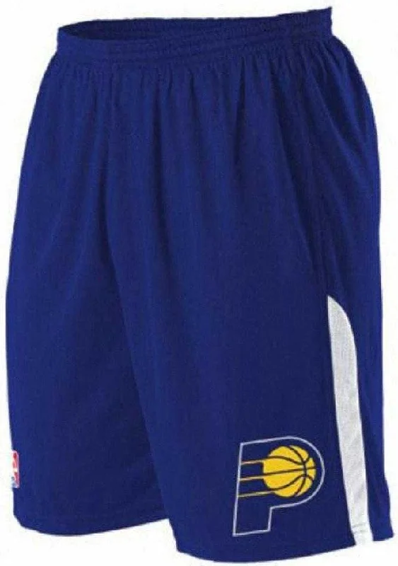 Custom Shorts-Alleson Athletic A205LA Adult NBA Logo Game Short - Indian Pacers