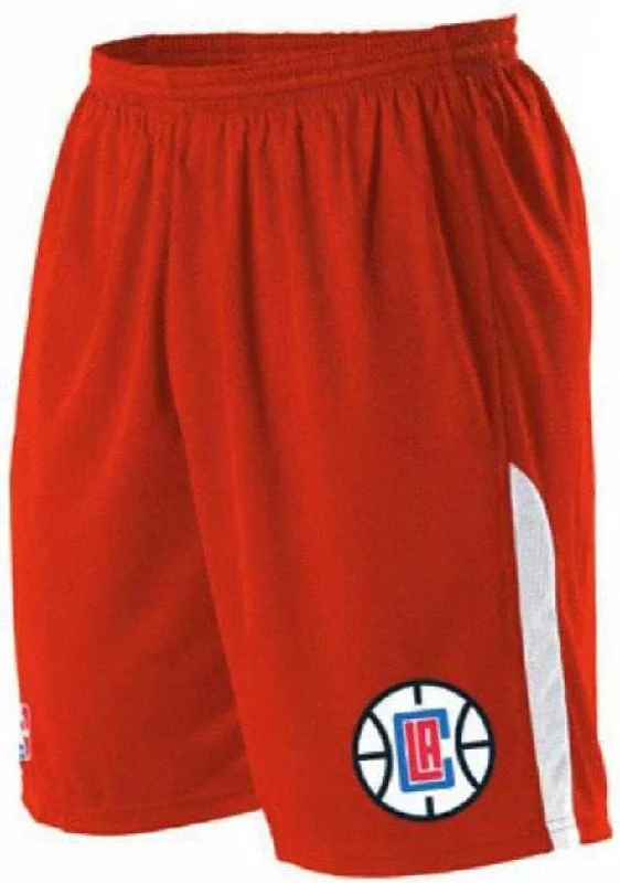 Personalized Shorts-Alleson Athletic A205LA Adult NBA Logo Game Short - Los Angeles Clippers