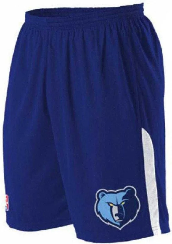 Graphic Printed Shorts-Alleson Athletic A205LA Adult NBA Logo Game Short - Memphis Grizzlies