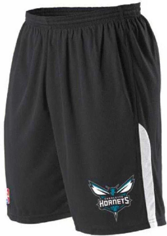 Stylish Shorts for Hot Days-Alleson Athletic A205LY Youth NBA Logo Game Short - Charlotte Hornets