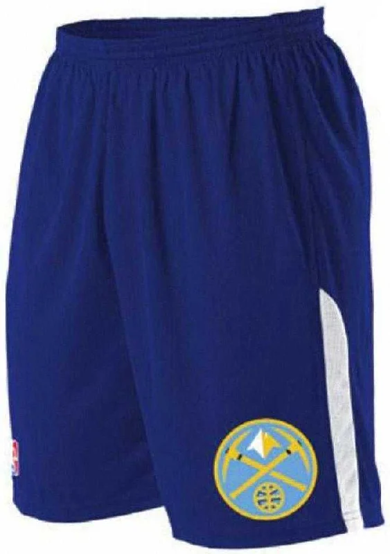 Zip-Up Shorts for Men-Alleson Athletic A205LY Youth NBA Logo Game Short - Denver Nuggets