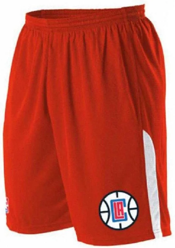 Gym Shorts for Heavy Workouts-Alleson Athletic A205LY Youth NBA Logo Game Short - Los Angeles Clippers