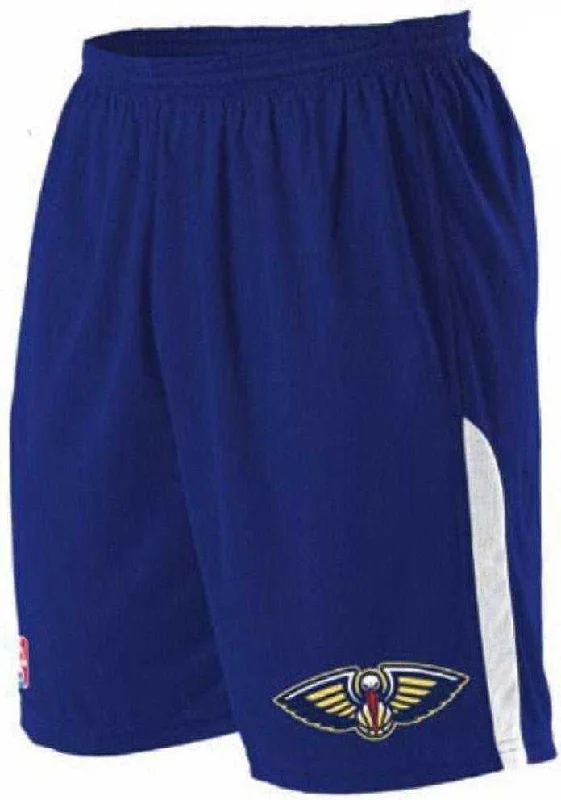 Shorts with Back Pockets-Alleson Athletic A205LY Youth NBA Logo Game Short - New Orleans Pelicans