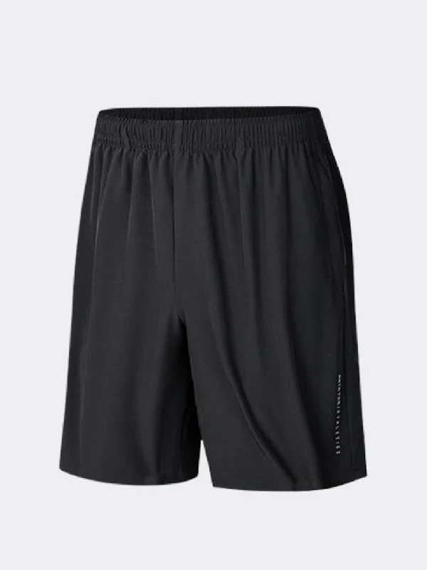 Shorts with Adjustable Drawstrings-Anta Bar Men Training Short Black