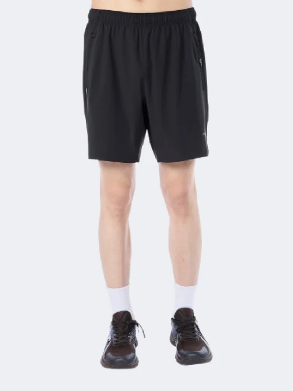 Plaid Shorts-Anta Flow Light Men Running Short Black