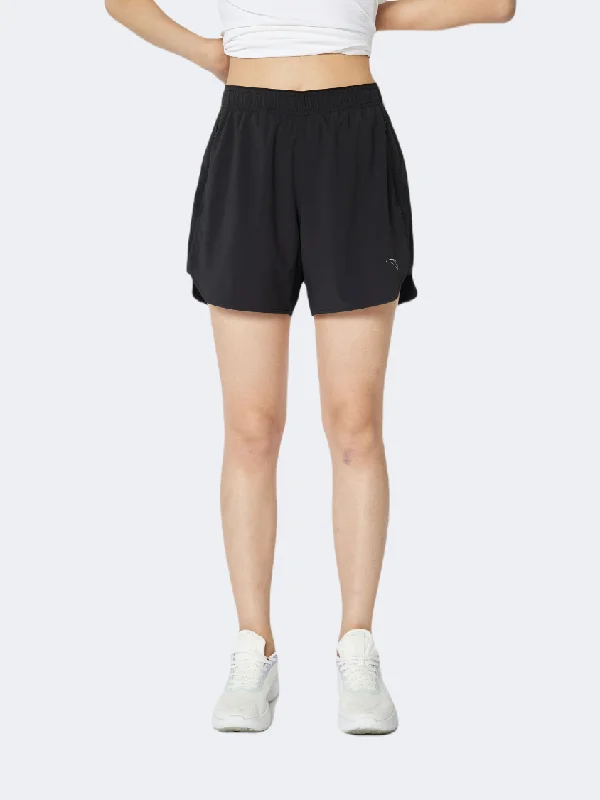 Relaxed Fit Shorts-Anta Flow Light Women Running Short Black