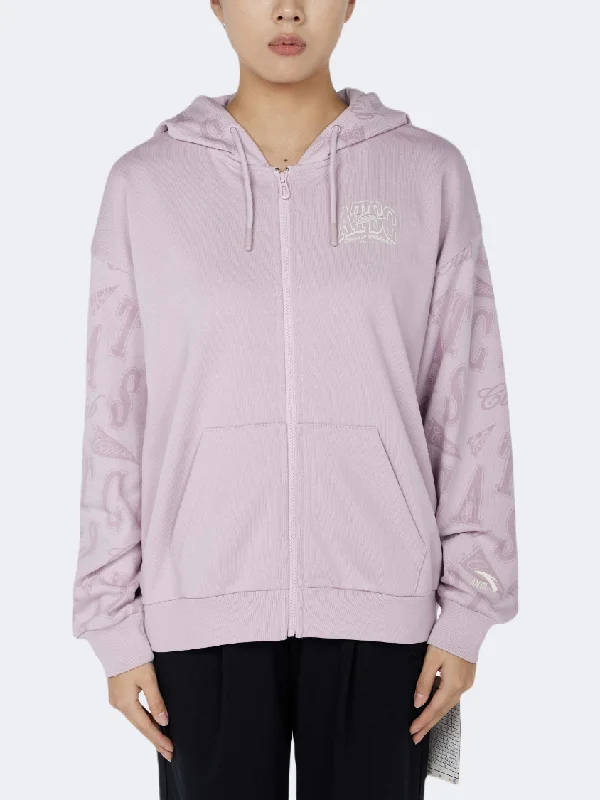 Hoodie for Fall Adventures-Anta Sports Club Women Lifestyle Hoody Purple