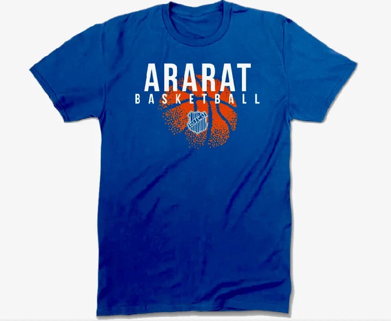 Sports Team T-Shirt-ARARAT basketball 2024 design blue color T-shirt