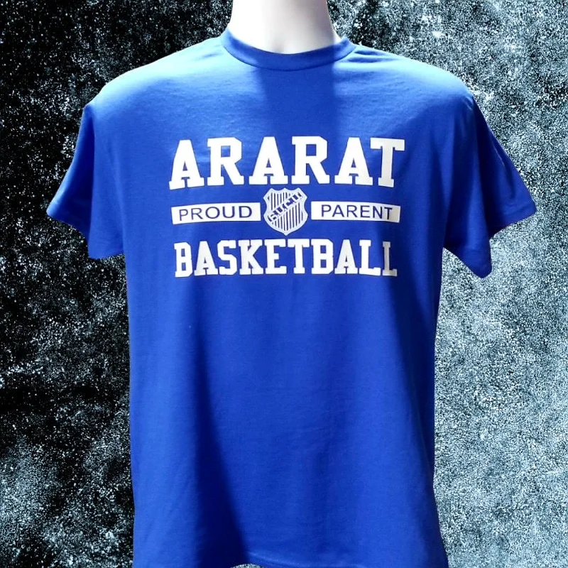 Customizable T-Shirt-ARARAT BASKETBALL PROUD PARENT T-SHIRT