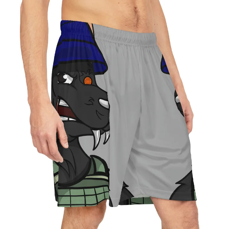 Tall Size Shorts-Army Wolf Basketball Shorts