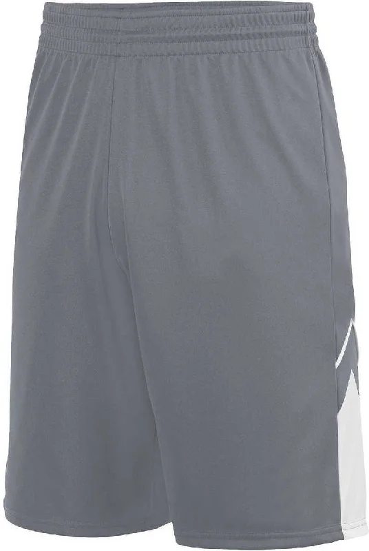 Petite Size Shorts-Augusta 1168 Alley-Oop Reversible Short - Graphite White