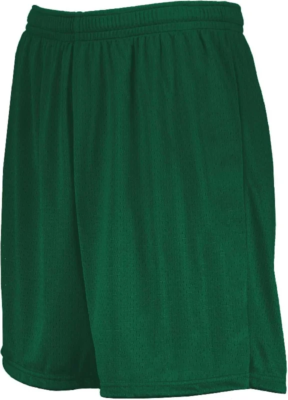 Stretch Shorts for Men-Augusta 1851 Youth Modified Mesh Shorts - Dark Green