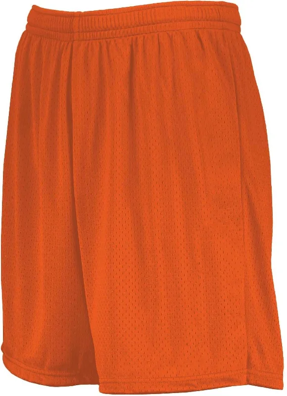 Vintage Shorts-Augusta 1851 Youth Modified Mesh Shorts - Orange