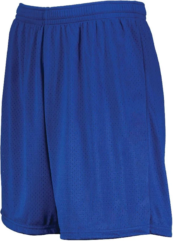 Plaid Shorts-Augusta 1851 Youth Modified Mesh Shorts - Royal