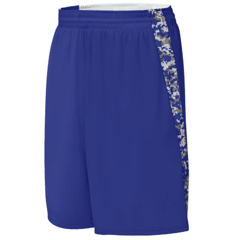 School Shorts for Girls-Augusta Youth Hook Shot Reversible Basketball Shorts