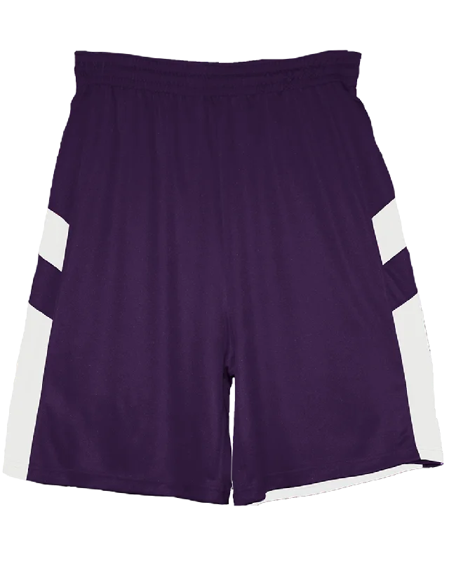 Shorts for Hot Weather-Badger B-Pivot Youth Reversible Basketball Shorts