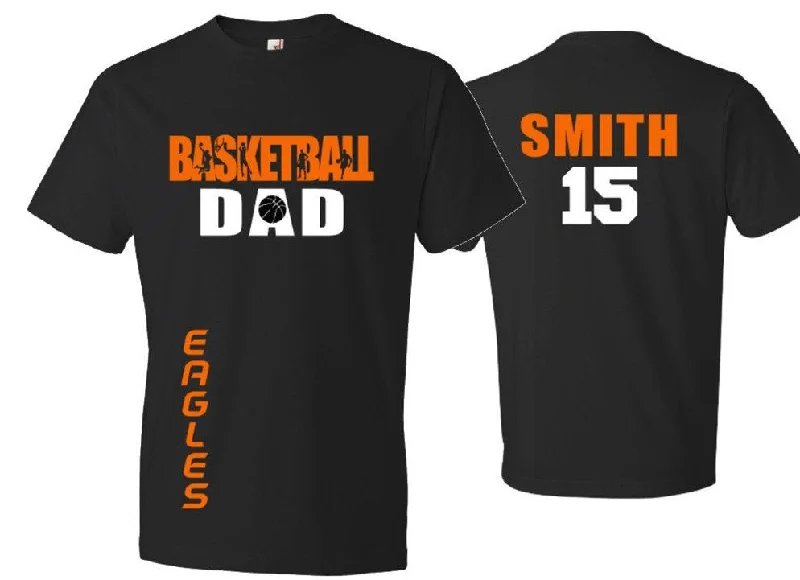 All-Season T-Shirt-Basketball Dad Shirt | Dad Basketball Shirt | Basketball t-shirt | Basketball Spirit Wear | Customize team & colors