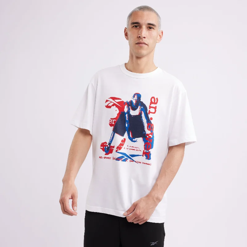 Short Sleeve T-Shirt-Basketball Short Sleeve Tee White