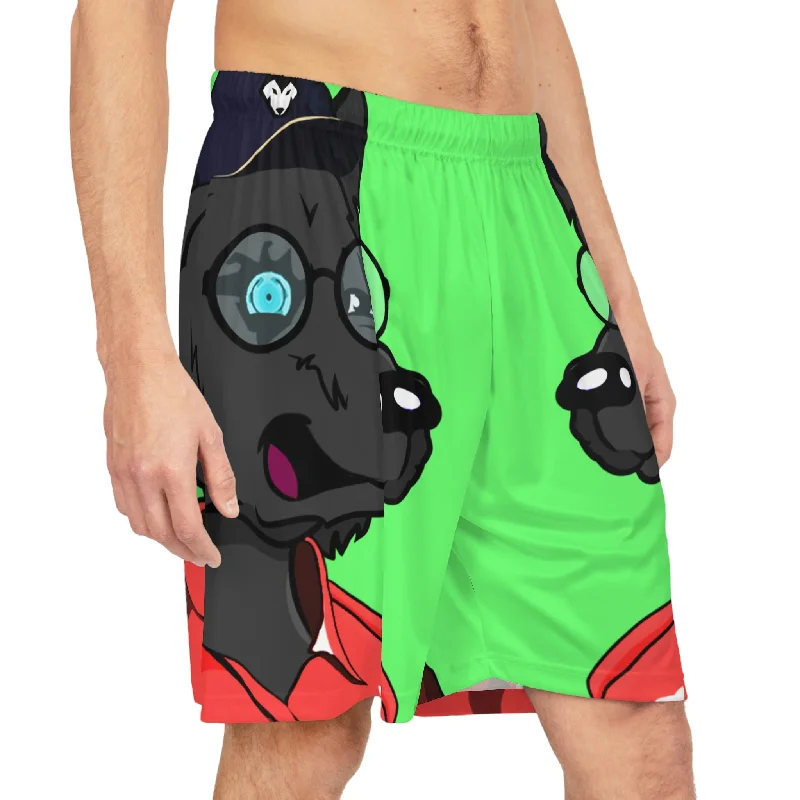 Comfortable Shorts-Coach Sport Athletic Wolf Cyborg Werewolve Basketball Shorts