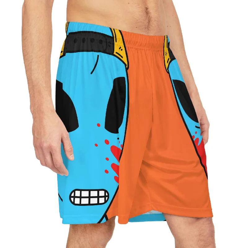 Beach Shorts-Blue Blood Visitor Alien Basketball Shorts