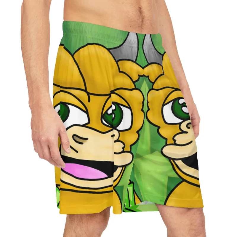 Cotton Shorts-Bull Run Money Bear Market Graphic Basketball Shorts