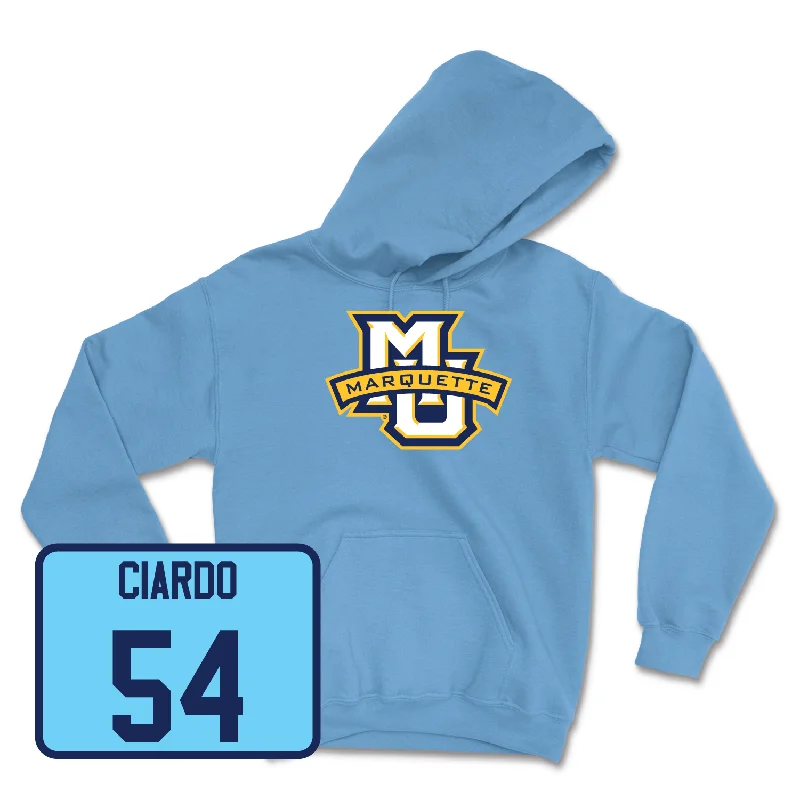 Hoodie for School Spirit-Championship Blue Men's Basketball Marquette Hoodie - Ben Gold