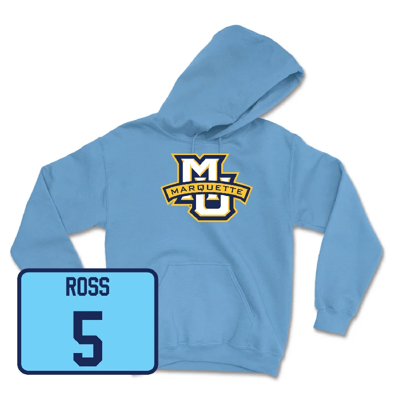 Hoodie for Hiking and Adventure-Championship Blue Men's Basketball Marquette Hoodie - Cameron Brown