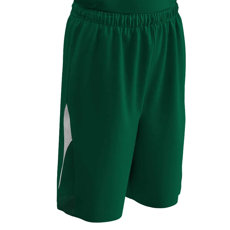 Funny Quote Shorts-Champro BBS14 Pivot Reversible Basketball Short - Forest White