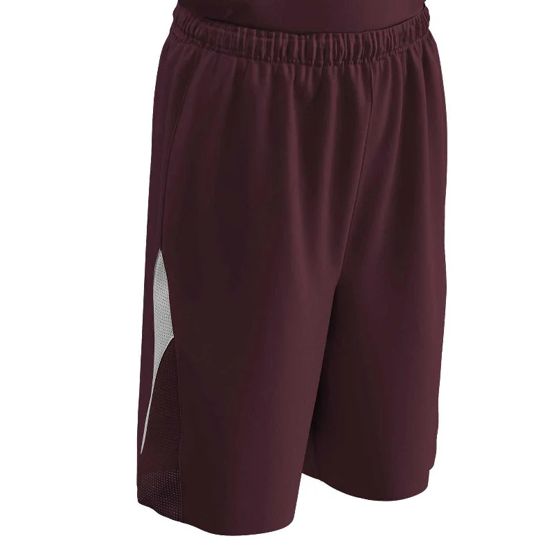 Kids’ Shorts-Champro BBS14 Pivot Reversible Basketball Short - Maroon White