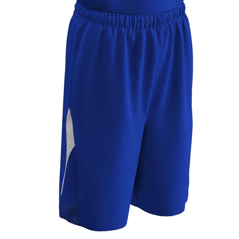 Boys’ Shorts-Champro BBS14 Pivot Reversible Basketball Short - Royal White