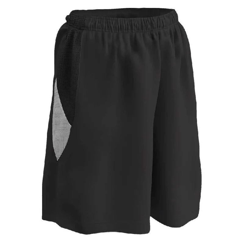 Shorts for School-Champro BBS15 Post Up Female Reversible Basketball Short - Black White