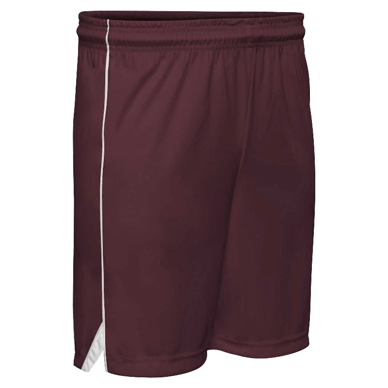 Women’s Casual Shorts for Summer-Champro BBS23 Elite Basketball Short - Maroon White