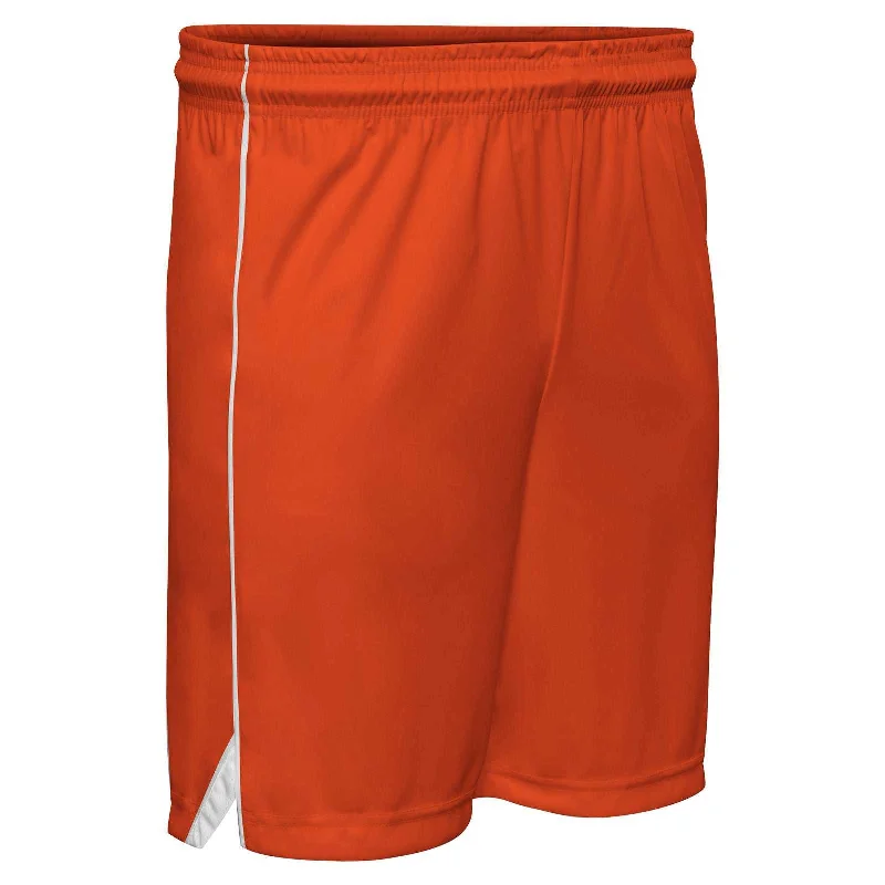 Shorts for Lounging at Home-Champro BBS23 Elite Basketball Short - Orange White