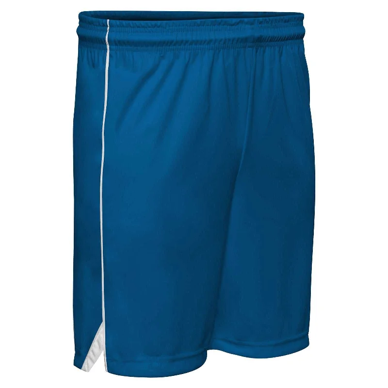 Cool and Comfortable Shorts-Champro BBS23 Elite Basketball Short - Royal White