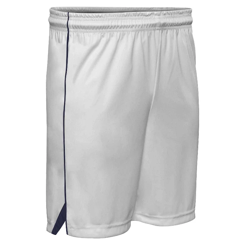 Petite Size Shorts-Champro BBS23 Elite Basketball Short - White Navy