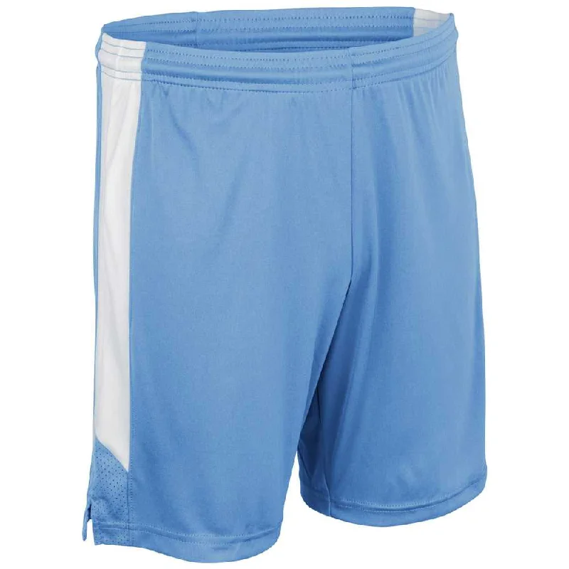 Yoga Shorts for Men-Champro BBS32 Dagger Men's and Youth Basketball Short - Light Blue White