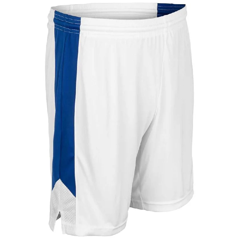 Casual Weekend Shorts-Champro BBS32 Dagger Men's and Youth Basketball Short - White Royal