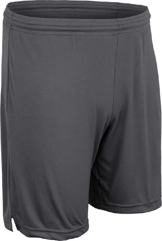 Quick-Dry Shorts-Champro BBS33 Victorious Men's and Youth Basketball Short - Charcoal